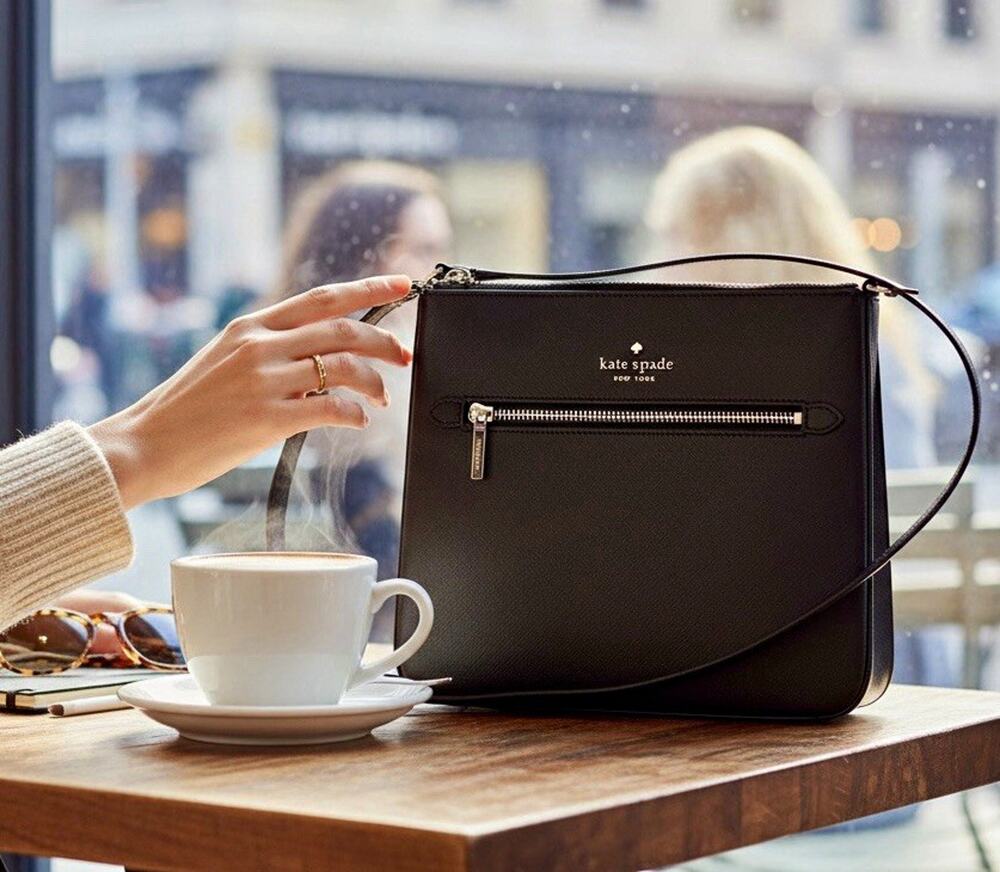 NWOT Kate Spade Sadie Large Crossbody Bag Black Saffiano Leather Purse K7379